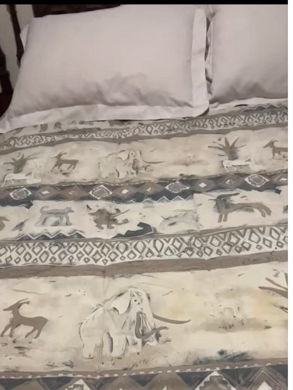 Animal Print Comforter Set - Reversible cotton blend -